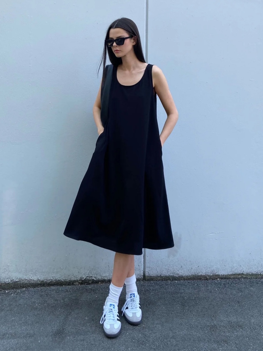 Oak & Fort | Tank Midi Dress with Pockets